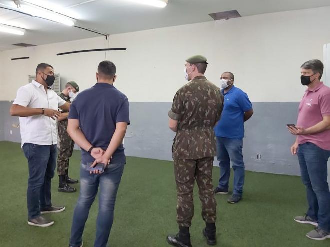 Grupo com 70 membros do Batalhão de Defesa Química, Radiológica e Nuclear e da Escola de Instrução Especializada (EsIE) ficará alojado no estádio Ipatingão