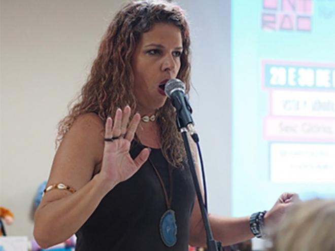 Dalisa Miranda é arte-educadora e ministra cursos no Espírito Santo