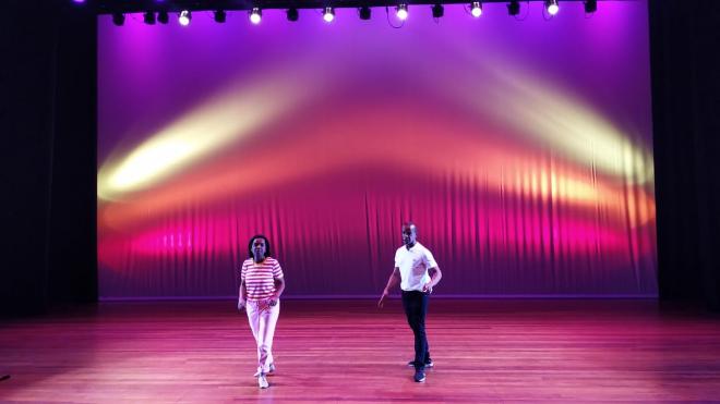 Jorge Soares, em mais uma aula de dança