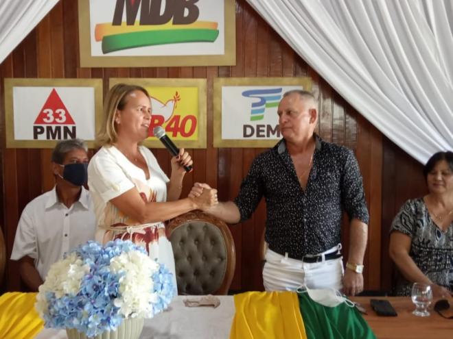 Luzia e Zé Maria, candidatos a prefeita e vice-prefeito