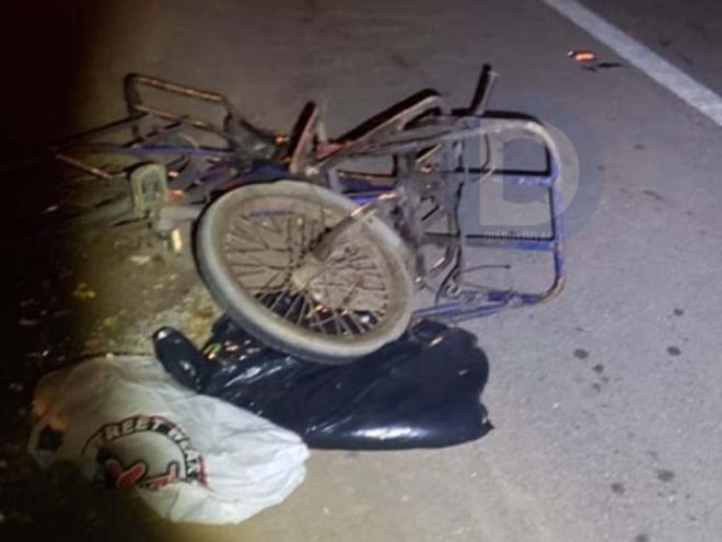 Acidente aconteceu em local sem iluminação e com bicicleta sem sinais luminosos para trafegar à noite 