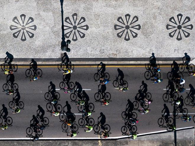 Sombras de bicicletas