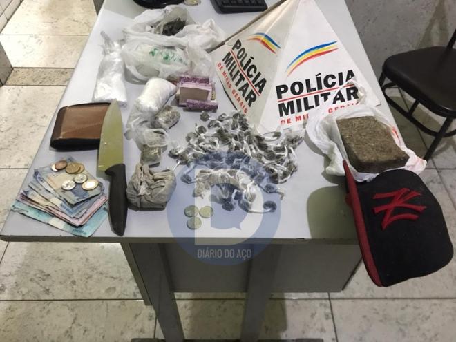 Os objetos que foram apreendidos durante o cerco na Pouso Alegre