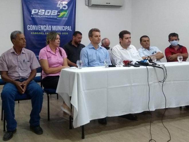 Entrevista coletiva na manhã dessa quinta-feira, em Coronel Fabriciano 