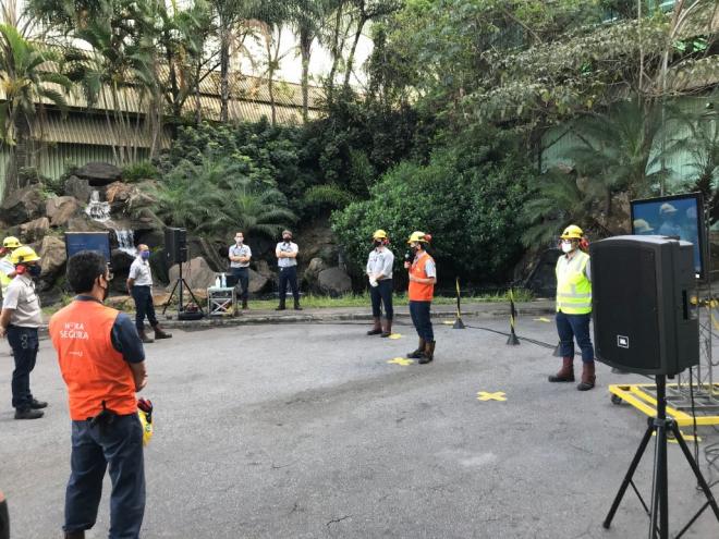 A companhia buscou sensibilizar os profissionais que atuam em suas áreas para a importância da cultura da segurança e da autopreservação