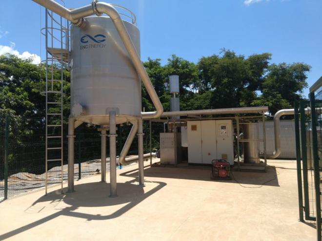 Usina com capacidade para gerar 1MW de energia já funciona junto ao terro sanitário em Santana do Paraíso