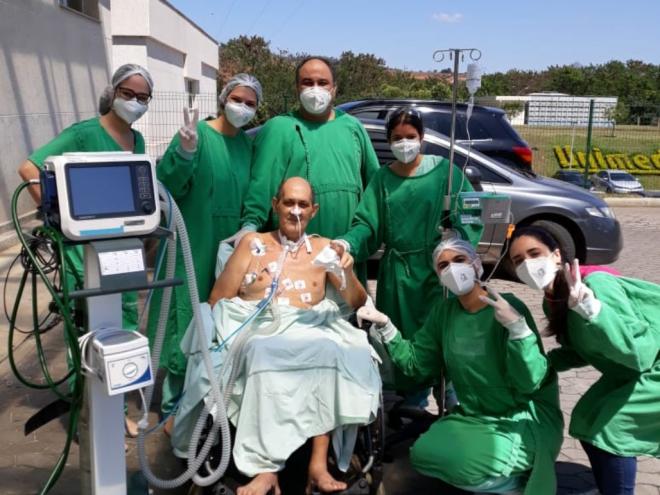 Orlando Silva Alcântara, 62 anos, chegou a ter 90% de seus pulmões comprometidos
