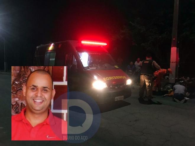 Thiago sofreu graves ferimentos na colisão do carro e moto