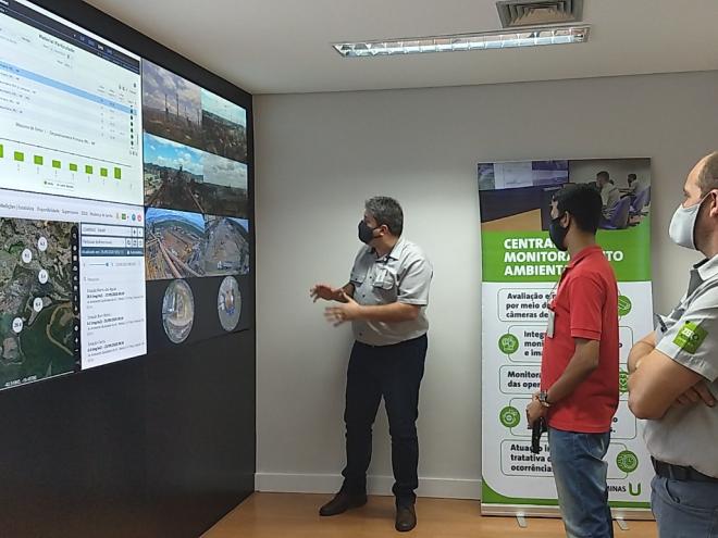 Central de Monitoramento é acompanhada 24 horas para a tomada de medidas contra a poluição 