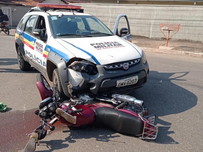 Tudo começou quando motociclista avançou sinal vermelho e não acatou ordem de parada dada por policial militar 