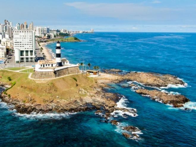 Farol da Barra em Salvador:  Bahia teve crescimento de 48,4% no turismo pós pandemia 