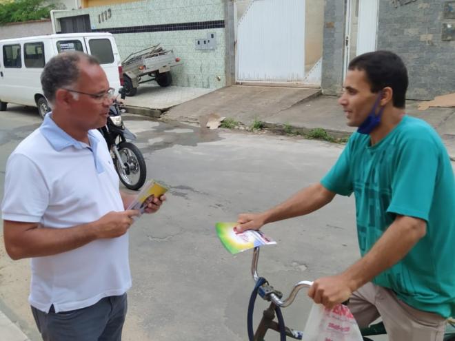 Candidato visitou os bairros Planalto, Alipinho, Santo Antônio e Residencial Fazendinha