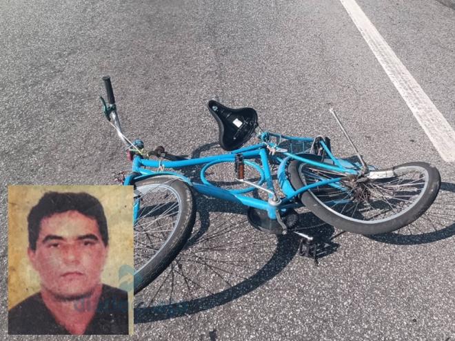 Paulo estava neste bicicleta ao ser atingido por um ônibus