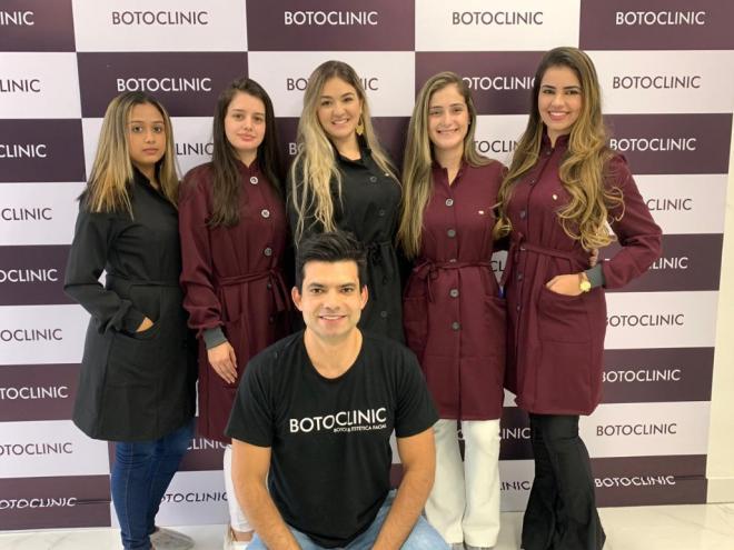 Equipe Botoclinic: Aline Stefany, Dra. Lorena Cota, Rafaella Moraes, Laila Melanes, Dra Karla Castro e Marcelo Eleto