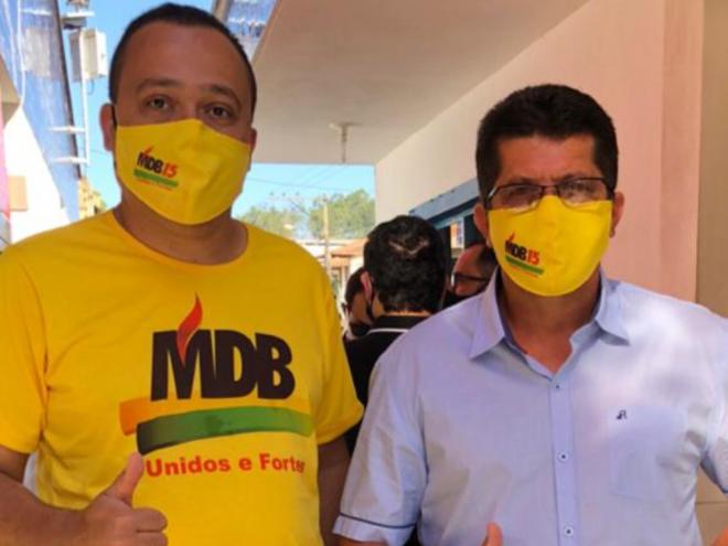 O vice-prefeito eleito, William Matias e José Flor