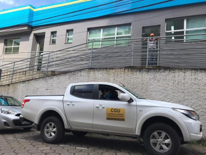 No começo da manhã técnicos da Controladoria Geral da União (CGU) foram ao Hospital Dr. José Maria de Morais 
