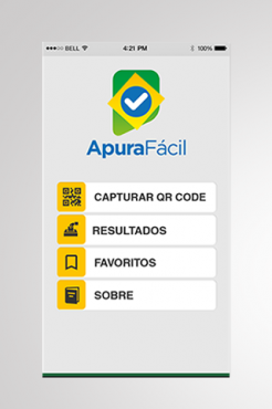 Interface simples facilita acesso às funcionalidades 