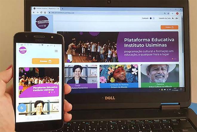 Toda a programação do Instituto Usiminas está em plataforma especial