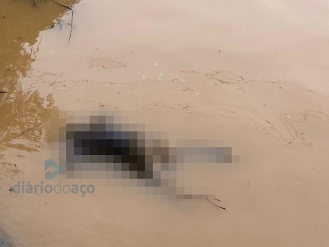 O corpo foi avistado por populares na tarde desta terça-feira
