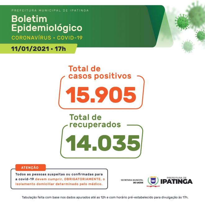 Boletim divulgado a partir de sábado (9) passou a suprimir essa informação nesse quadro; Outro foi criado para divulgar 