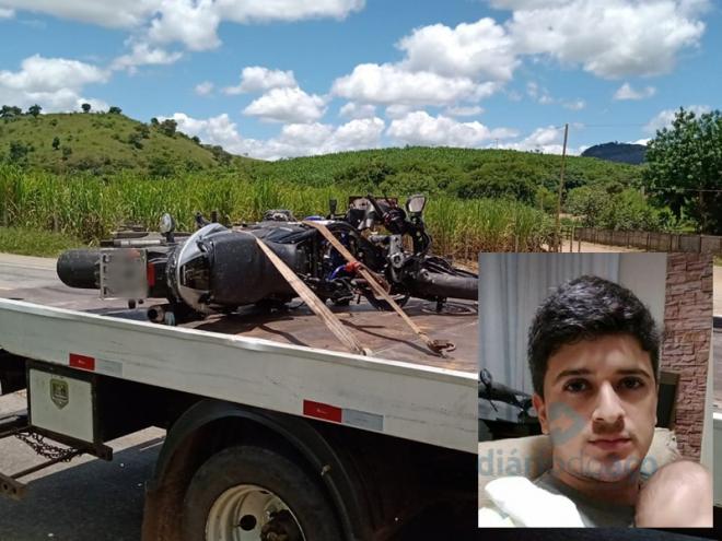 Luiz Paulo estava nesta motocicleta e fazia um passeio com amigos motociclistas