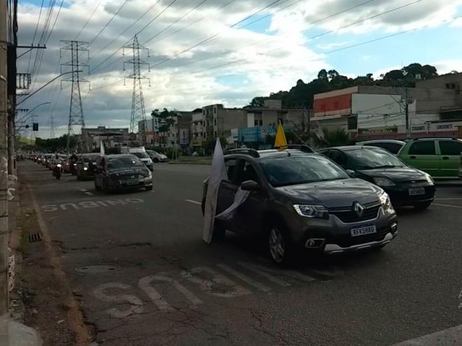 Carreata neste sábado percorreu as principais ruas e avenidas de Ipatinga