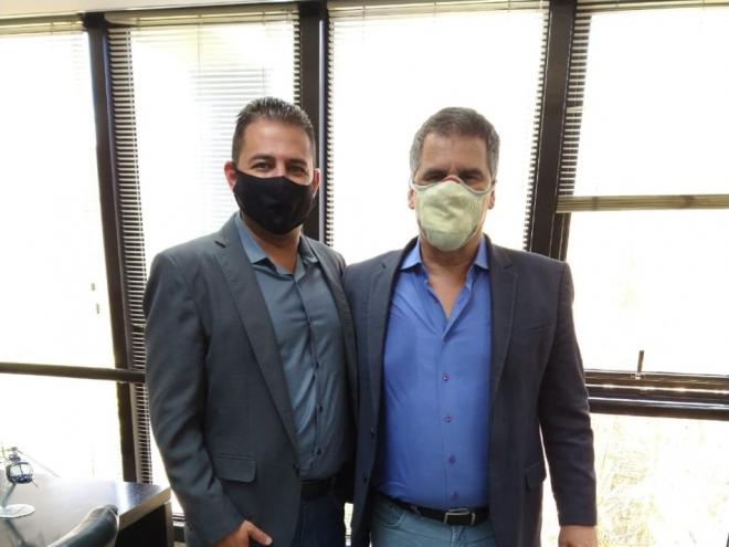 Bruno Morato e Paulo Brant se reuniram nesta terça-feira