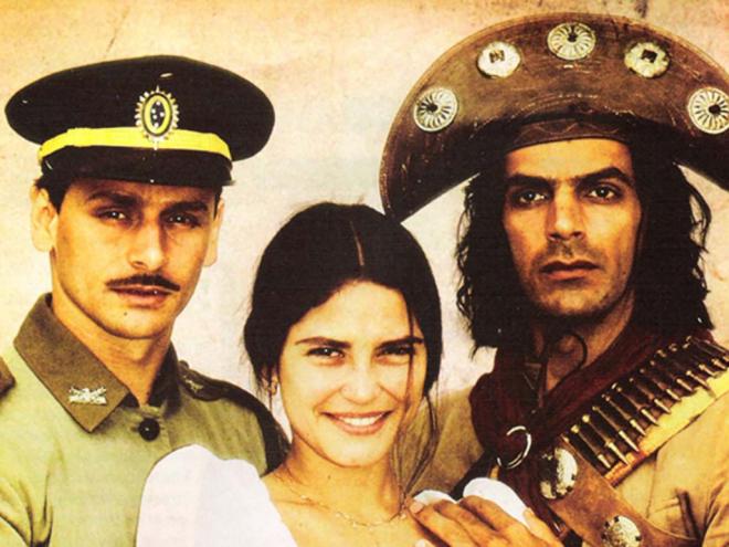 Murilo Rosa, Carla Regina e Victor Wagner protagonizaram trama produzida e exibida originalmente pela Rede Manchete e reprisada pela Band
