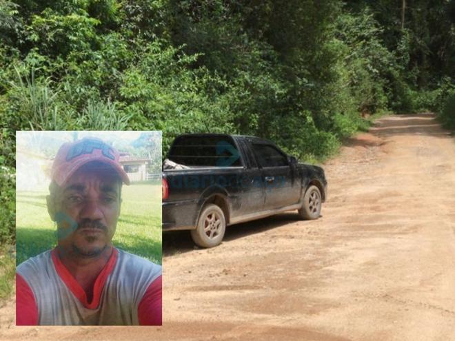 Veículo com o corpo da vítima foi encontrado na estrada de acesso a Bocaina, em Antônio Dias 