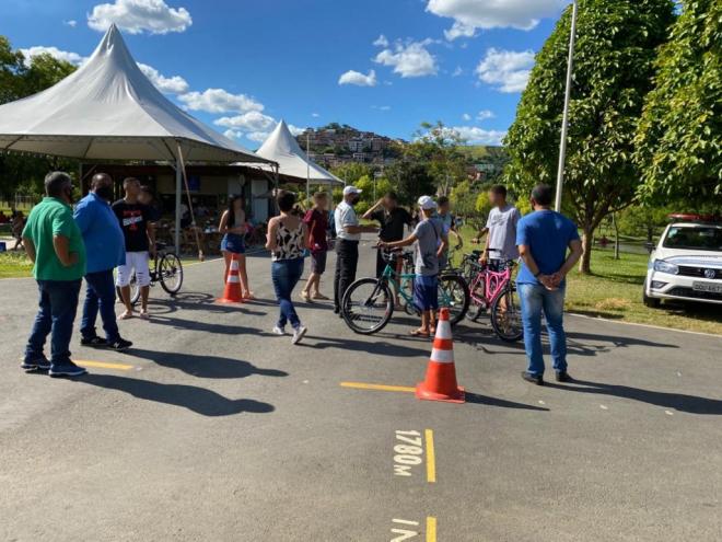 Quem for apanhado trafegando em bicicletas no interior do parque terá o veículo apreendido 