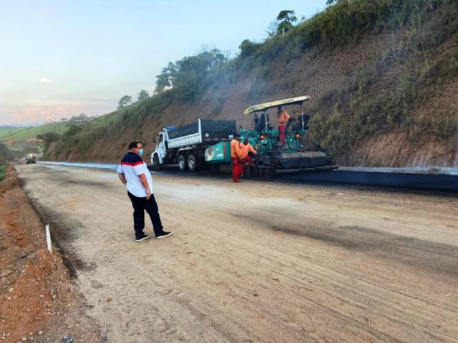 Celinho do Sinttrocel esteve na rodovia nesta quarta-feira