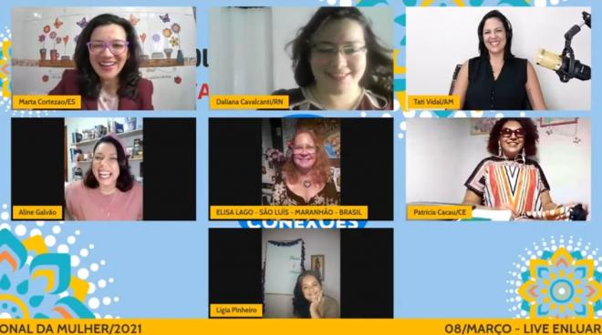 Projeto Enluaradas ocorre através de lives no YouTube