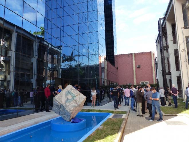 O novo Centro Administrativo está localizado atrás do antigo prédio do Executivo 