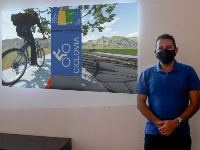 Bruno Morato apresenta projeto de ciclovia, orçado 