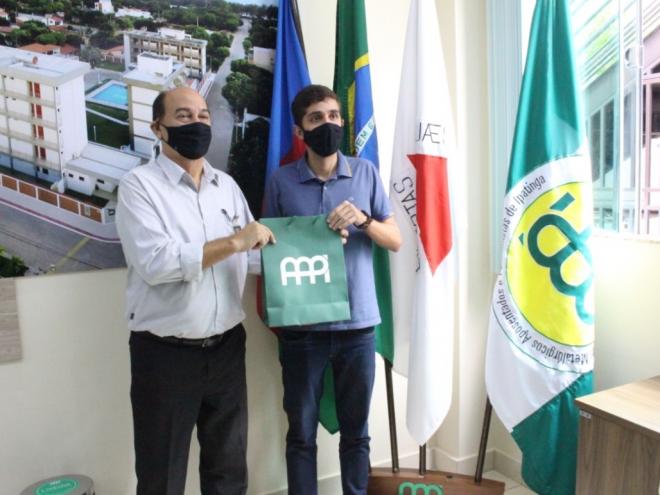 Gustavo Nunes foi recebido por Jair Antônio em audiência no auditório da entidade