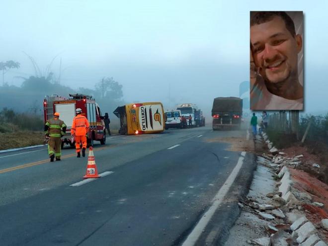 Jorge Luiz Lourenço Alves estava entre os 13 passageiros de ônibus que se envolveu em acidente na BR-381