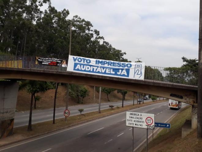 A partir de quarta-feira várias faixas serão afixadas em pontos estratégicos e serão realizadas postagens nas mídias sociais