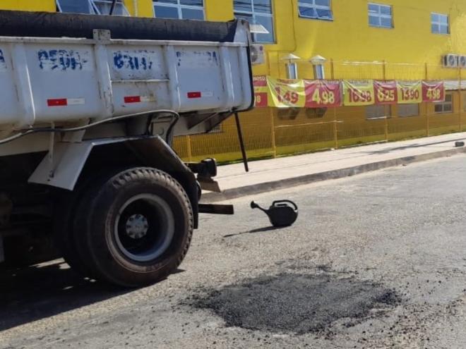Governo informou que retomou a operação tapa-buracos em Ipatinga