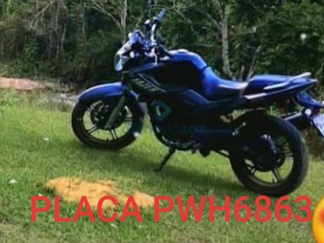 A moto roubada durante a noite no Caladinho, em Fabriciano