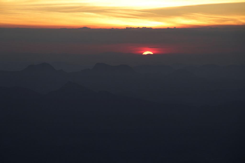 Pôr do Sol, visto do Terreirão em 25/6/2016