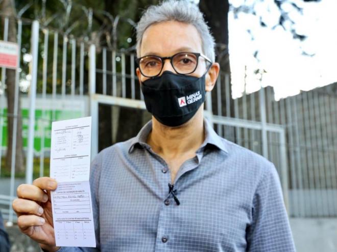 Governador foi imunizado com a dose da AstraZeneca 