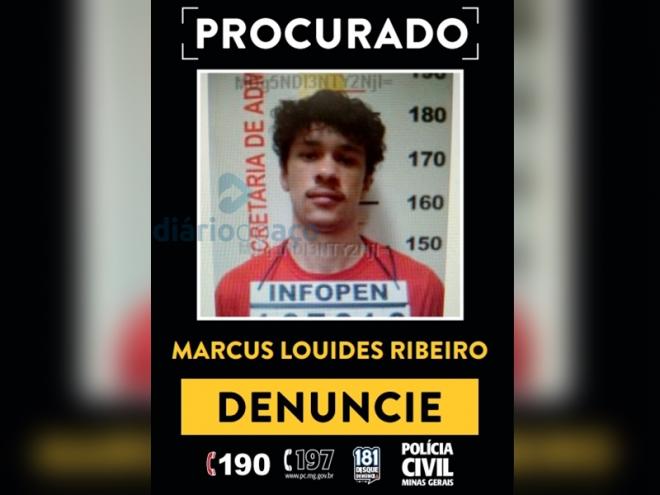 Marcus Louides, de 33 anos, procurado pela polícia