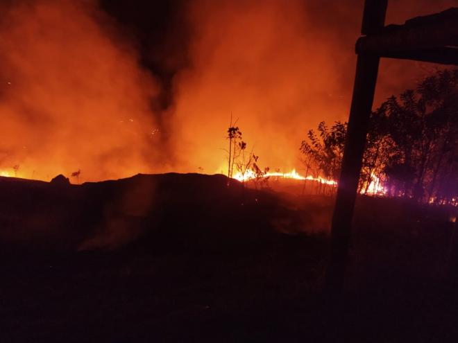 Incêndio na Serra da Viúva foi controlado pelo Corpo de Bombeiros Militar 