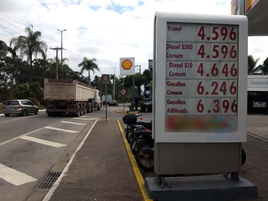 Preços dos combustíveis após reajuste na terça-feira (6) 
