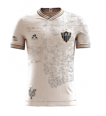 O uniforme criado por torcedor traz o mapa de Minas Gerais