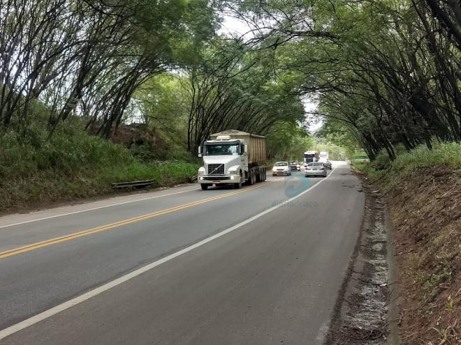 Registro da BR-381, no contorno rodoviário em Timóteo, no Vale do Aço