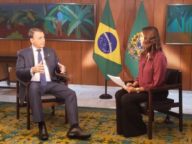 Entrevista do Presidente Jair Bolsonaro - Divulgação/Empresa Brasil de Comunicação