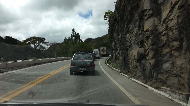 BR-262: trecho na região serrana do  estado do Espírito Santo 