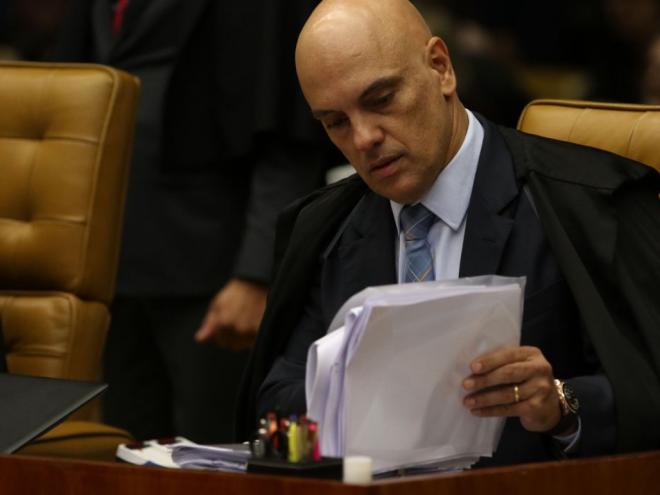 O ministro do STF, Alexandre de Moraes, é alvo do pedido de impeachment de Bolsonaro 