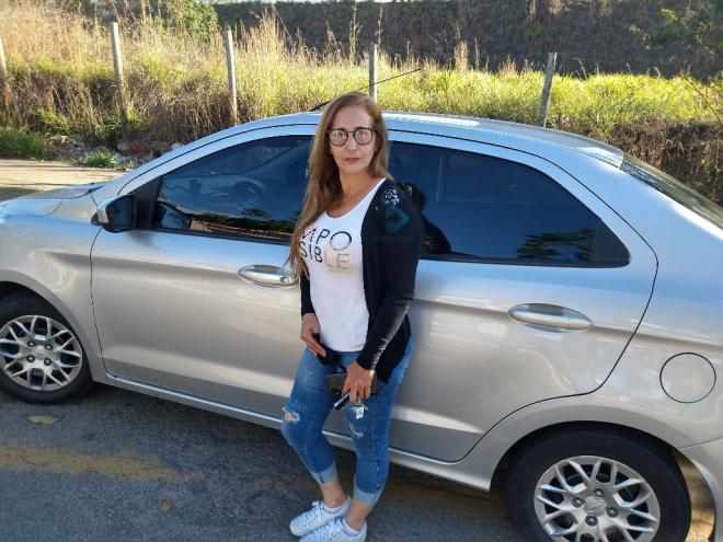 Marlene Costa já fez mais de nove mil corridas por aplicativo de transporte  